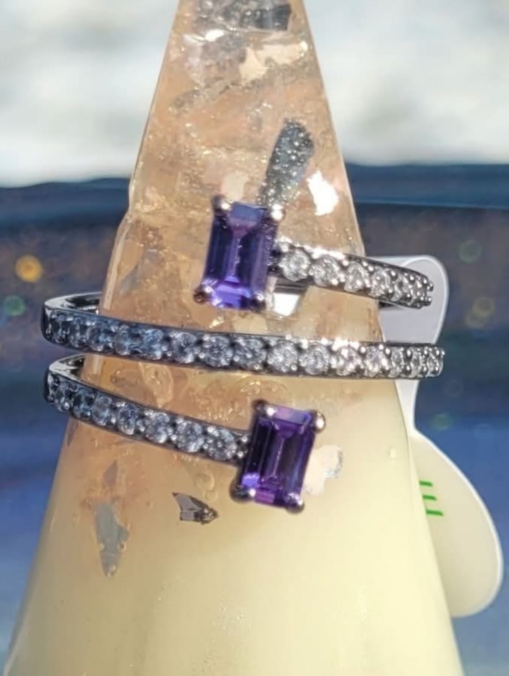 Purple Topaz Ring - Size 8